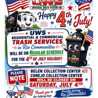 Independence Day Trash Schedule 2026
