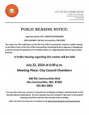 Public Hearing Bubbas Buds 