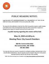 May 13, 2024 Public Hearing Scorpio Farms Special Use Permit 