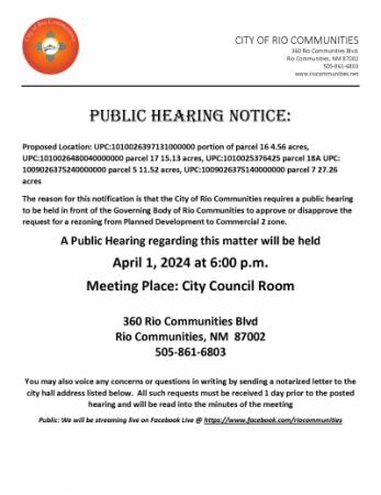 April 1, 2024 Public Hearing 