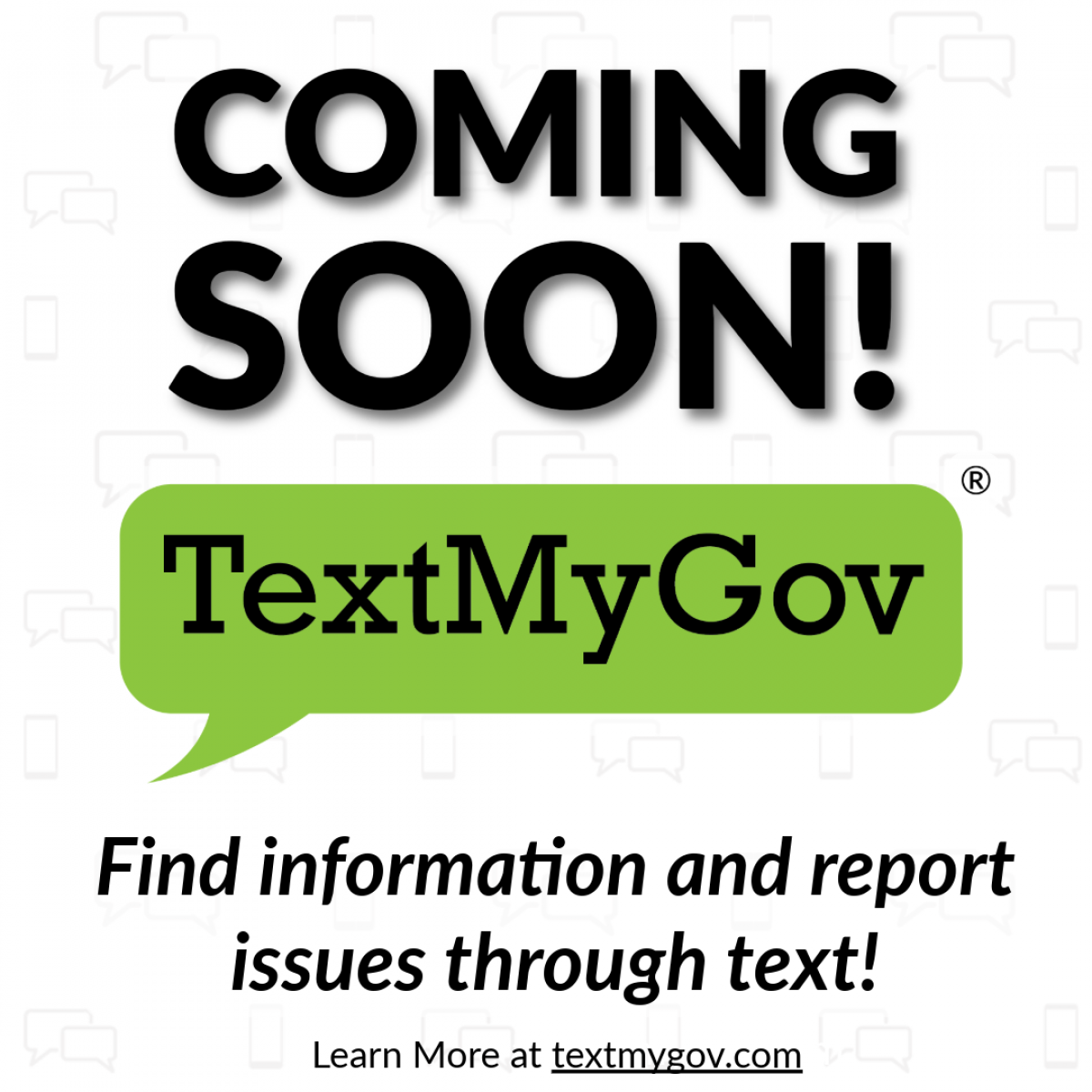 Text my Gov Coming Soon